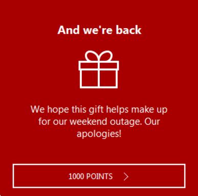 1000 free bing rewards points.